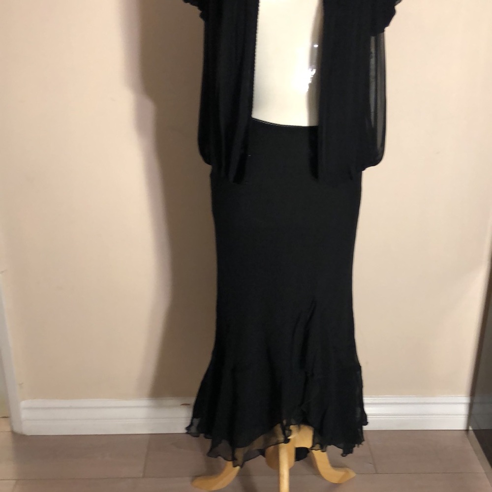 Black more evening skirt very light fabric.